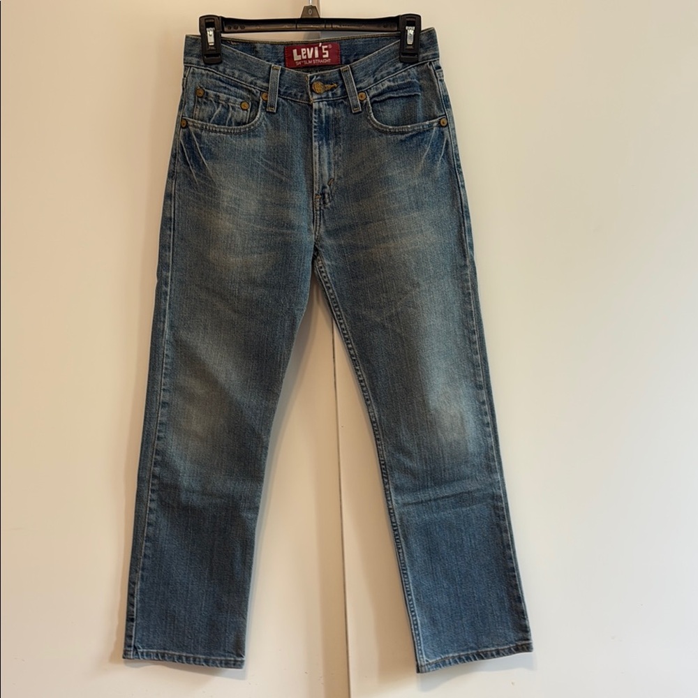 Levi's Blue Straight-Leg Jeans Classic Style